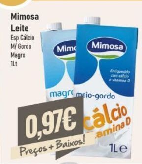 Belita Leite mimosa promoção
