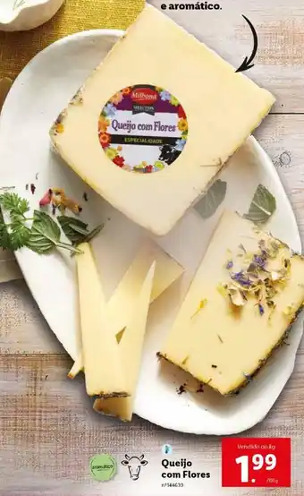 Lidl Queijo com Flores promoção