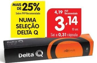 Minipreço Cápsulas de café delta q promoção