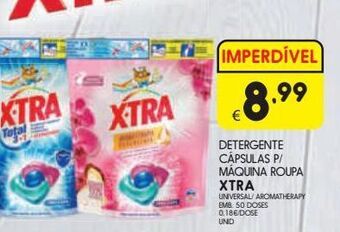 Detergente em cápsulas x-tra