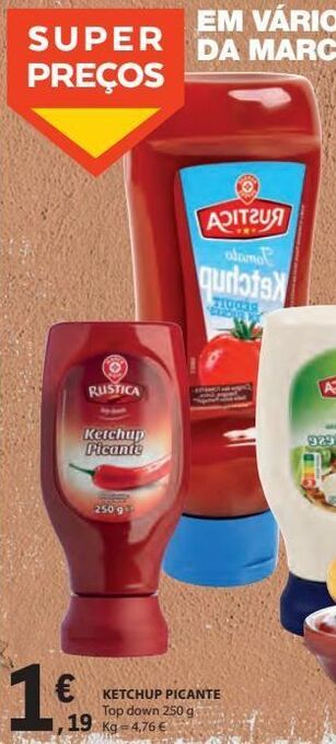 E.Leclerc Ketchup rustica promoção