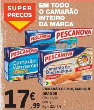 E.Leclerc Camarão pescanova promoção