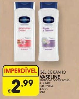 Meu Super Gel de banho vaseline promoção