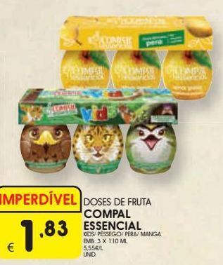 Meu Super Polpa de frutas compal promoção