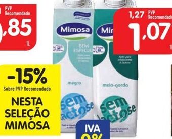Minipreço Leite sem lactose mimosa promoção