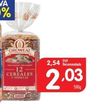 Minipreço Pão de forma oroweat promoção