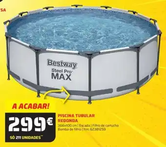 Bricomarché PISCINA TUBULAR REDONDA 366x100 cm promoção