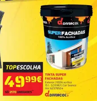 Bricomarché TINTA SUPER FACHADAS Exterior | 100% acrílica 151 promoção