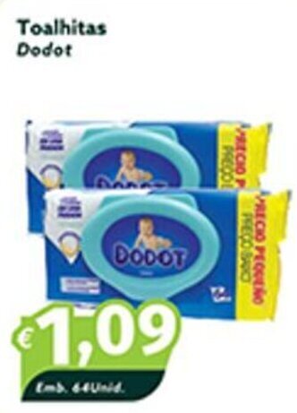 Roque Supermercados Toalhitas Dodot promoção