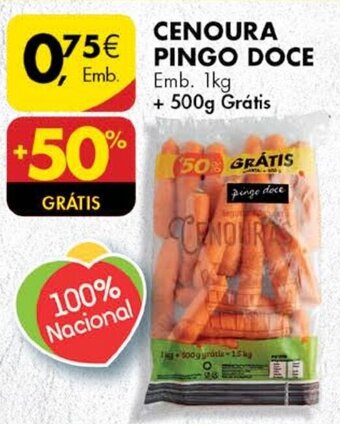 Pingo Doce Cenoura Pingo Doce 1kg promoção