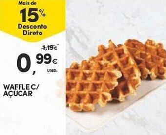 Continente WAFFLE C/ AÇÚCAR promoção
