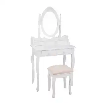 Toucador lilliou mdf branco com banco