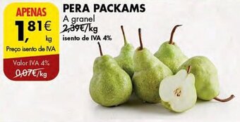 Pingo Doce PERA PACKAMS A granel promoção