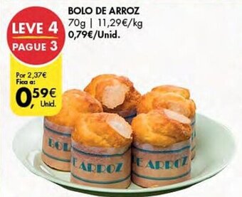 Pingo Doce BOLO DE ARROZ 70g promoção