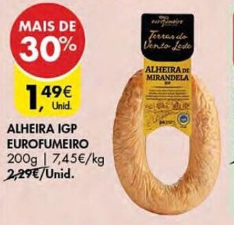 Pingo Doce ALHEIRA IGP EUROFUMEIRO 200g promoção