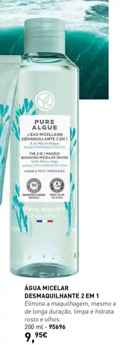 Yves Rocher ÁGUA MICELAR DESMAQUILHANTE 2 EM 1 promoção