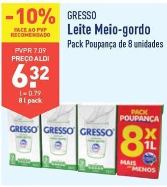 ALDI Leite gresso promoção