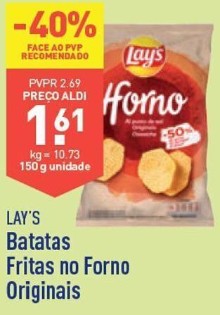 ALDI Batata chips lay's promoção