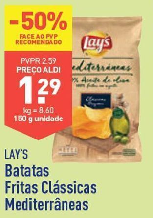 ALDI Batata chips lay's promoção