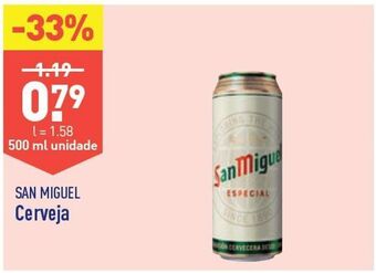 ALDI Lata de cerveja san miguel promoção