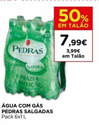 Supercor Água com gás pedras salgadas promoção