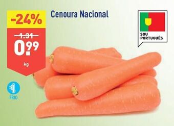 ALDI Cenouras promoção