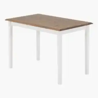 JYSK Mesa de jantar vilsted 70x115 branco/castanho promoção