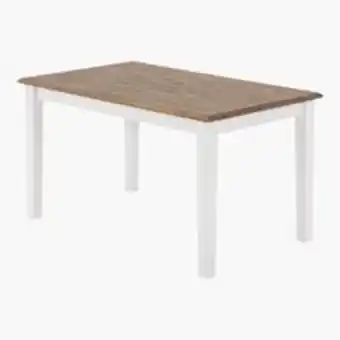 JYSK Mesa de jantar vilsted 85x140 branco/castanho promoção