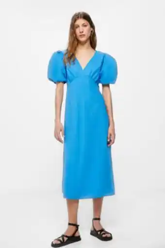 Springfield Vestido midi popelina promoção