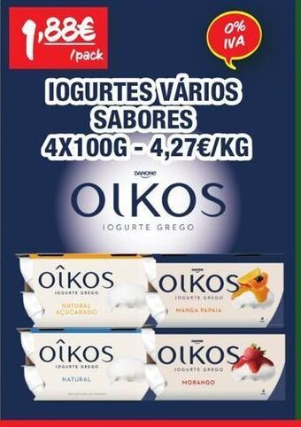 Spar Iogurte oikos promoção