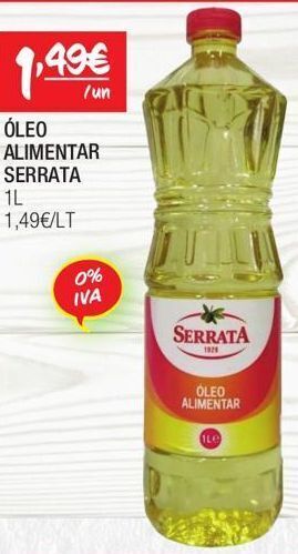 Spar Óleo para fritar serrata promoção
