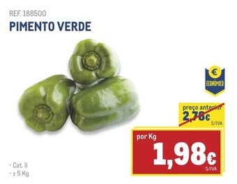Makro PIMENTO VERDE promoção
