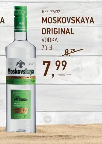 MOSKOVSKAYA ORIGINAL VODKA 70 cl