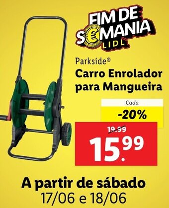Lidl Parkside® Carro Enrolador para Mangueira promoção
