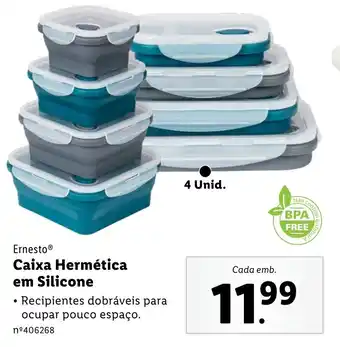 Lidl Ernesto Ⓡ Caixa Hermética em Silicone promoção