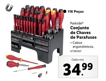 Lidl Parkside® Conjunto de Chaves de Parafusos promoção