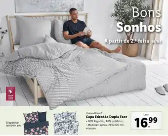 Lidl Livarno HomeⓇ Capa Edredão Dupla Face promoção