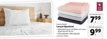 Lidl Livarno HomeⓇ Lençol Ajustável promoção