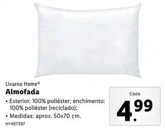 Lidl Livarno HomeⓇ Almofada promoção