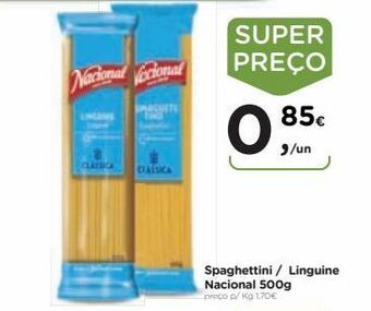 Aqui é fresco Macarrão nacional promoção