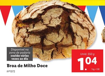 Lidl Broa de Milho Doce Unid. 550 g promoção
