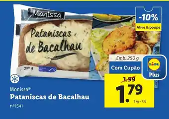 Lidl MonissaⓇ Pataniscas de Bacalhau promoção