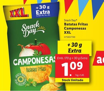 Lidl Snack Day® Batatas Fritas Camponesas XXL promoção