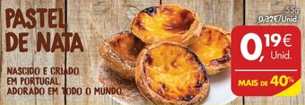 Pingo Doce Pastel de Nata 55g promoção