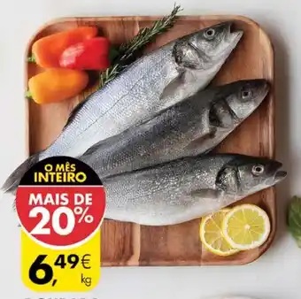 Pingo Doce Dourada +600g-1kg/Robalo +600g-1,3kg promoção