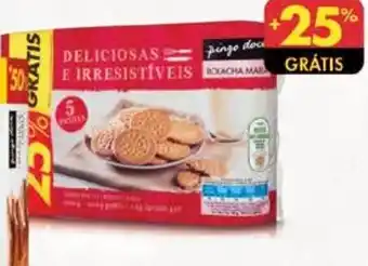Pingo Doce Bolacha Maria 4 Unid Grátis promoção