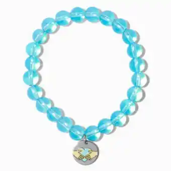 Claire's Blue peace stretch bracelet promoção