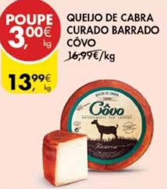 Pingo Doce Queijo de Cabra Curado Barraado Côvo promoção