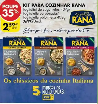 Pingo Doce Kit Para Cozinhar Rana 407-408g promoção