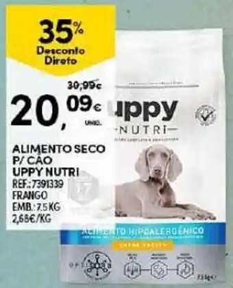 Continente ALIMENTO SECO P/ CÃO UPPY NUTRI REF:7391339 promoção